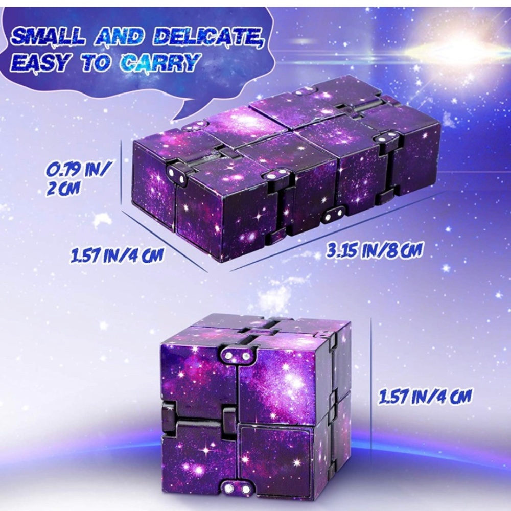Infinity Cube 4 Pieces Fidget Cube Toy - Picture 2 of 5